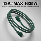 EP 75FT Green Outdoor Extension Cord, 16/3 SJTW Heavy Duty Waterproof, 3 Prong - Image 6