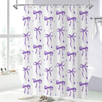 Purple Bow Shower Curtain - Image 2