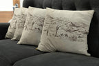 Ambesonne Western Decorative Throw Pillow Case Pack of 4, Wild West Landscape - Image 7