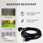 8ft Outdoor Extension Cord for Christmas Decorations - Image 5
