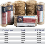 PerkHomy Jute Twine String 3mm 328Ft Natural Thin Ribbon - Image 6