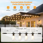ZOTOYI Outdoor String Lights，50FT Patio Lights - Image 3