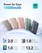 INIU 3-in-1 Portable Charger, 45W 10000mAh Fast Charging Power Bank, Built-in - Image 6