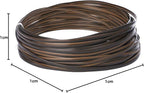 120 Ft Wicker Repair Kit, Plastic Wicker Repair Supplies, Gradient Dark Brown - Image 2