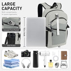 Small Hiking Backpack, 20L Lightweight Travel Daypack, Traveling and Outdoor - Image 2