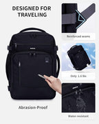 ECOHUB 17" Small Travel Backpack, United Airlines Personal Item Bag 17x10x9 - Image 6