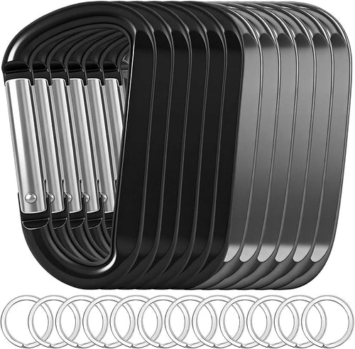 12PCS Carabiner Keychain Clip by Oupengsky