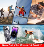 SPIDERCASE Only Designed for iPhone 14 Pro Case Waterproof, Built-in Lens & - Image 8