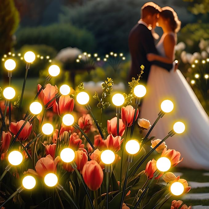 NBQQ Solar Garden Lights, Solar Firefly Lights, Solar Lights Outdoor Decorative - Image 3