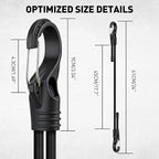 8-Piece 24-inch Adjustable Bungee Cords - Image 2