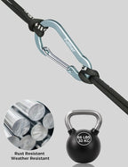 9PCS Carabiner Keychain Clip, 2.7" Large Aluminum Carabiner Clips - Image 7
