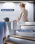 Under Cabinet Lights, LED Rechargeable Battery Operated Motion Sensor Lights - Image 5