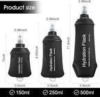 WILDREEDS 500ml Soft Flask, TPU Collapsible Soft Water Bottle - Image 5