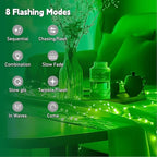 HXWEIYE Rechargeable Fairy Lights Battery Operated, DIY Timer & 8 Modes - Image 8