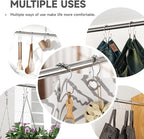 Shower Curtain Hooks Silver, Bathway Shower Curtain Rings Rust Proof, Shower - Image 6