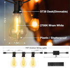 75FT Outdoor String Lights Waterproof - Image 5
