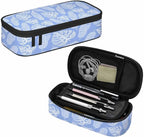 Blue Leaves Pencil Case Tropical Palm Summer Nature Tree Exotic Pencil Bag Pen - Image 7
