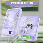 Small Fan Portable, 6.8 Inch Quiet Desk Fan Rechargeable - Image 5
