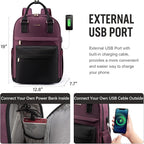 LOVEVOOK Laptop Backpack for Women Men, 17.3 Inch Laptop Bag - Image 5