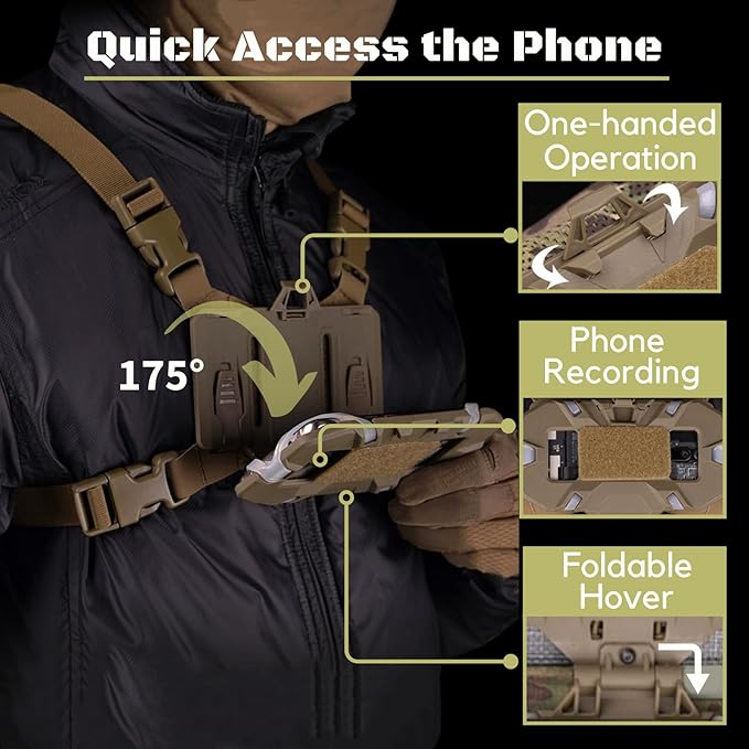 Let Me Be FoldPanel Chest Vest Set, Chest Rig Phone Mount - Image 4