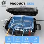 Flemoon Large Outdoor Electrical Box, IP54 Waterproof Extension Cord Cover - Image 5