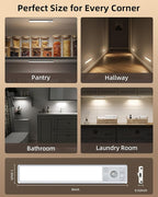 EZVALO 8" Under Cabinet Lighting, 2400mAh Rechargeable Motion Sensor Light - Image 6