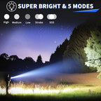 UUYEE 3Pack Rechargeable Flashlights High Lumens, Super Bright Flashlight - Image 2