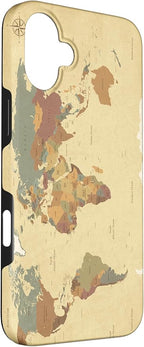 Globe Map Smartphone Cell Cover Gift World Map Pattern Phone Case - Image 3