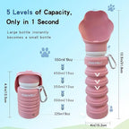 Portable Dog Water Bottle, Collapsible Silicone Dog Water Bottle - Image 5