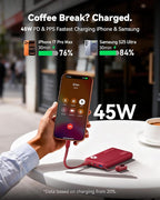 INIU Portable Charger, Ultra Slim 10000mAh 45W PD Power Bank, Fast Charging - Image 3