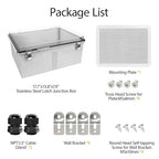 LeMotech Electrical Box, IP67 Waterproof Hinged Clear Cover Stainless Steel - Image 8