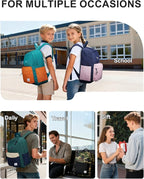 VASCHY Lightweight Backpack for School, Water Resistant Classic Bookbag - Image 7