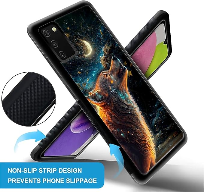 for Samsung Galaxy S20 FE Case, Star Cave Hungry Wolf Pattern Graphic Design - Image 2