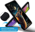 for Samsung Galaxy S20 FE Case, Star Cave Hungry Wolf Pattern Graphic Design - Image 2