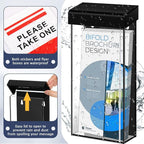 Remerry 1 Pcs Outdoor Brochure Holder 4 x 9 Inch Waterproof Wall Mount - Image 3