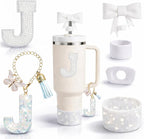 6PCS White Stanley Cup Accessories Set Fit by MOTEERLLU