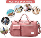 Suruid Gym Bag for Women Men, Travel Duffle Bag Large Capacity Carry On - Image 7