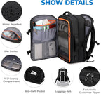 Rcrirth Carry On Travel Backpack - Image 4