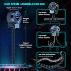 2 Pack Multifunctional Portable Stroller Fan 4 Speed 6600rpm High Speed Usb - Image 5