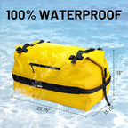 MIER Waterproof Duffel Bag Motorcycle Dry Bag Backpack Large Roll-Top Heavy - Image 2