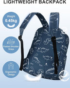 VASCHY Backpack for School, Lightweight Water Resistant Bookbag Casual Daypack - Image 5