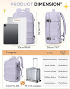 Carry On Backpack Personal Item Travel Backpack - Image 3
