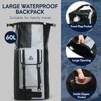 Haimont Waterproof Backpack Roll Top Dry Bag Kayak Dry Backpack IPX7 - Image 5