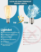 Lightdot 400FT Outdoor String Lights, LED Bistro String Lights - Image 2