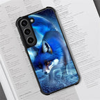 for Samsung Galaxy S23 Case, Snowy Mountain Fox Lake Pattern Graphic Design - Image 2