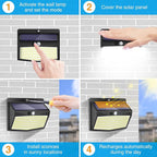 Peasur Solar Lights Outdoor, Solar Motion Sensor Security Light - Image 7