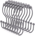 Bathway Shower Curtain Hooks, Shower Curtain Rings Rust Proof Double Hook by Bathway