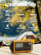 5000 Emergency Weather Radio- Portable Radio AM/FM/SW/NOAA - Image 3
