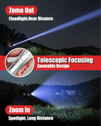 Victoper LED Flashlight 2 Pack Silver, Bright High Lumens Tactical Flashlights - Image 3