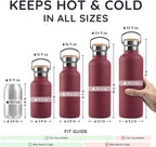 Bambaw 32 oz Water Bottle Insulated, Stainless Steel Water Bottle 32 oz - Image 5